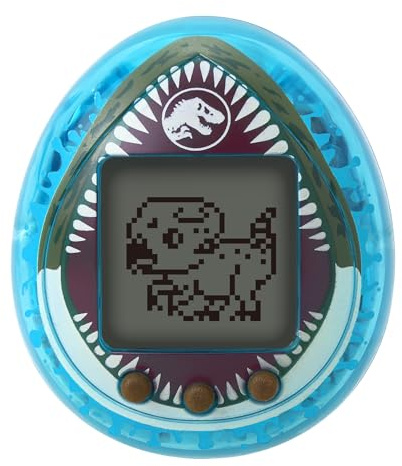 Bandai - Tamagotchi nano Jurassic Blue - Blaue Version Dino Mosasaurus - Interaktives Tamagotchi-Tier - Kleines Nano-Format - Virtuelles Haustier zum Aufziehen - Spielzeug Kinder ab 8 Jahren - NT90996