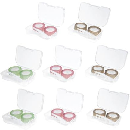 VALICLUD 8piezas Estuche para Lentes De Contacto Doméstico De Práctico Soporte para Lentes De Contacto para Uso Diario y Protección De De