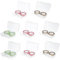 VALICLUD 8 Piezas Lentes de Contacto de Color Conveniente Soporte de contactos Caja de contactos Transparente Caso de contactos al Aire Accesorios de Viaje el plastico