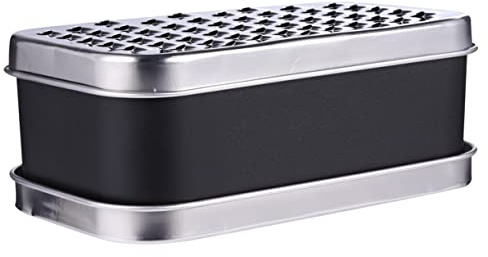 CONGARTENO Rallador Multifuncional Con Contenedor Para Queso y Verduras Herramienta De Cocina Práctica y Duradera Para Rallar Jengibre Ajo y Zanahorias Con Superficie Estriada Que Facilita