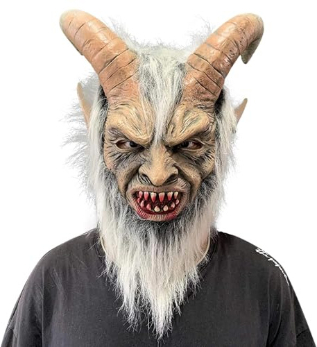 Generisch Halloween Masken Horror - Gruselig Dämon Teufel Monster Schädel Tier Herren Unisex Ochse Widder Schaf Maskerade Karneval Cosplay Kostüm Requisiten Horror-Events & Themenpartys