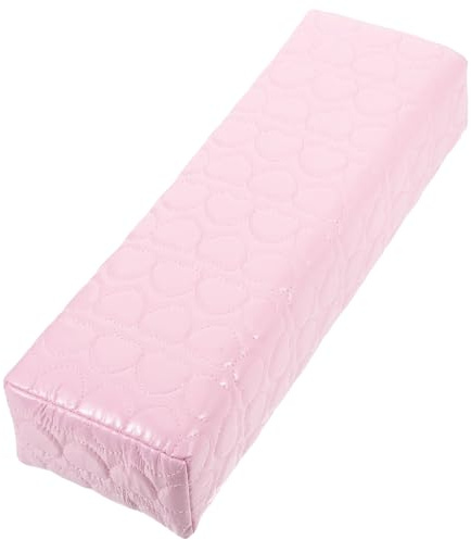 TEHAUX Maniküre Handkissen aus Pu Leder Komfortables und Leichtes Tischkissen mit Gestreiftem Design für Nagelstudio und Einfache Nutzung im Stilvollen Look