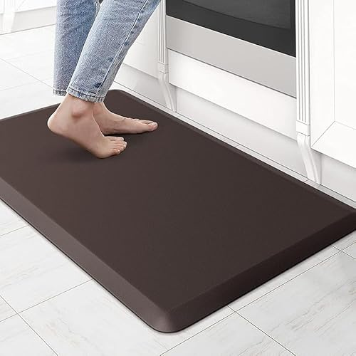 XINMAIZI Bedside Non-Slip Fall Mat Elderly,Thickened Prevention Pad with Beveled Edge,Pad Reduce Risk of Injury From Impact,for Seniors, Handicaps,Patients (Coffee,44cm*120cm)