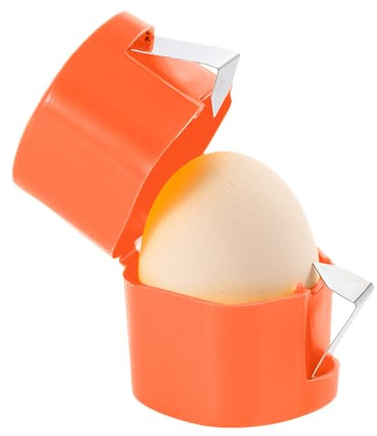 Handheld Egg Separator Tool - Portable Eggshell Opener, Stainless Steel Egg Peeler, Multi-Functional Eggs Peeler Cutter, Portable Kitchen Baking Tool, for Boiled Raw Eggs