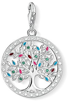 THOMAS SABO Damen Charm-Anhänger Tree of Love bunt 925 Sterling Silber 1667-473-7