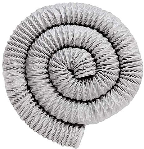 Molinter Abluftschlauch Aluflexrohr Aluminium Flexschlauch Lüftungsschlauch Doppelschicht Aluminiumfolie Luftschlauch für Wäschetrockner Abzugshaube Rohrventilator Klimaanlagen 8m (Durchmesser: 80mm)