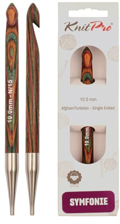 KnitPro Symfonie Afghanische/Tunesische Häkelnadeln | 10mm