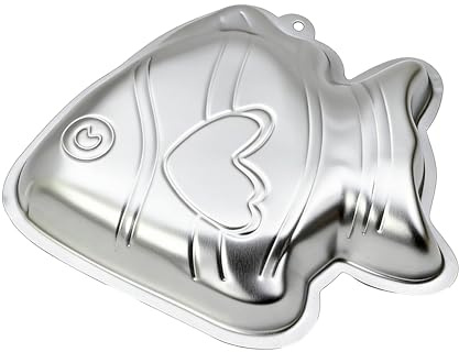 ZDYWY 9 Inch Goldfish Fish Shaped Aluminum 3D Baking Mould Cake Mold Tin Birthday Cake Pan - Goldfish