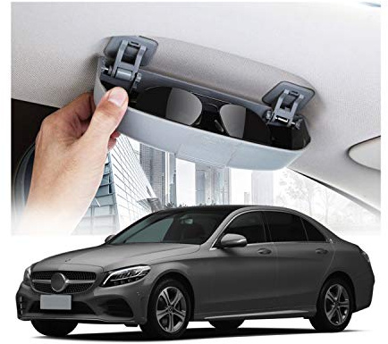 RUIYA Sonnenbrillenhalter Auto Kompatibel mit Mercedes GLA X156/ GLC X253/C klasse W205/B klasse W246/A klasse W176, Brillenetui Auto Glasses Case Holder Auto Sonnenbrille Brillenetui Brillenbox