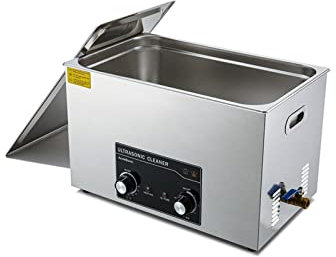 YXZCY Professional Ultrasonic Cleaner, Knob Control Timer Heater Adjustable Stainless Steel Ultrasonic Cleaning Machine with Digital Timer&Heater, for Cleaning Eyeglasses Rings