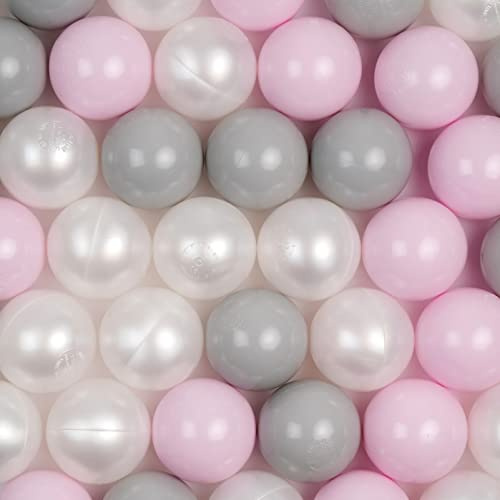 Euro-Plus 100 Ø 6cm BabySicher BPA frei Bälle Für Bällebad Baby Plastikbälle Baby Girl Farbe Mix Made in EU