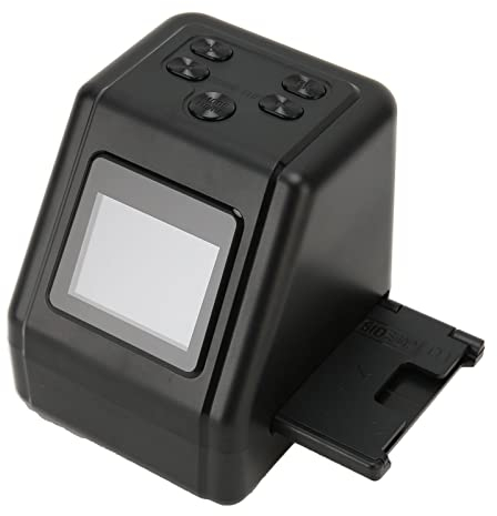 VBESTLIFE Scanner per Pellicole e Diapositive Tutto in 1 da 12 MP, Schermo IPS da 2 Pollici, Conversione in 2 Secondi di Pellicole da 35 Mm 135 110 126 e Super 8, Diapositive e Negativi in