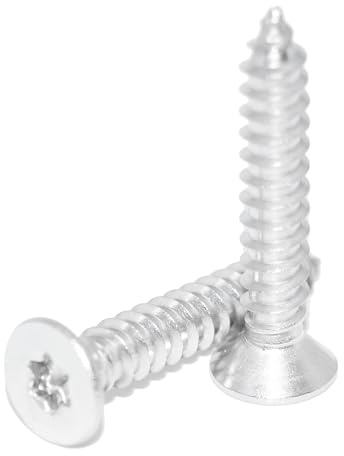 Blechschrauben 5,5x32 Edelstahl A2 50 Stück, Senk-Blechschrauben mit Innensechsrund TX25 - ISO 14586 - DIN 7982 - Form C - rostfrei