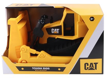 Cat Construction Fleet Pack de 4 véhicules 25 cm Camion Benne, Chargeur Frontal, Excavatrice, Bulldozer