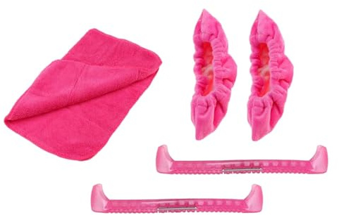 LOVIVER Couvre-Lames de Patins à Glace, Couvre-Patins de Protection pour Enfants et Adultes, Protecteur de de Patin à Glace, Couvre-Chaussures de, Rose