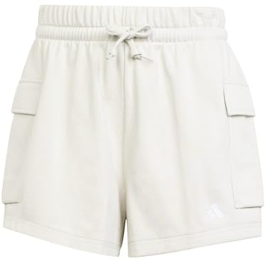 adidas Women's Short Cargo French Terry Petit Logo Essentials
