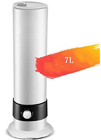 Humidificadores para dormitorio Humidificador de llenado superior de 7L Humidificador de piso Uso doméstico Dormitorio silencioso Oficina Humidificador de aire de gran capacidad, Humidificador de aire
