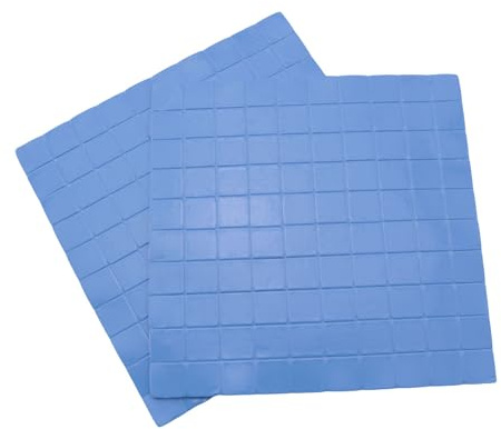 RLECS 2PCS 100 x 100 x 1MM Heat Dissipating Silicone Film GPU CPU Heat Sink Cooling Conductive Silicone Pad Fire Retardant and Flame Retardant Silicone Insulating Gasket