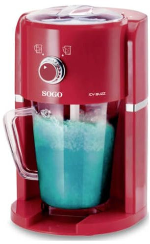 Sogo PIC-SS-11980 heladera Ice cream shake maker 1.1 L 30 W Rojo, Transparente