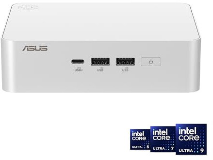 ASUS NUC 15 Pro+ Mini PC with Intel Series 2 Core Ultra 7 255H Full System, 32GB DDR5 RAM, 1TB SSD, Thunderbolt 4, Wi-Fi 7 and Bluetooth 5.4, Win 11 Home, Silver Aluminum Chassis No