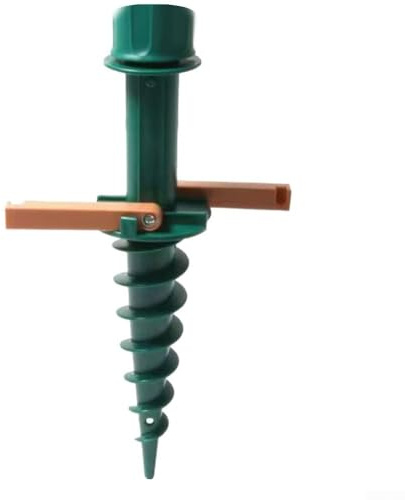 Porte-parapluie pour une utilisation en extérieur, design rotatif et fixation sécurisée au sable