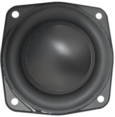Thewasc 3 Zoll Bass Lautsprecher Ersatz Subwoofer Horn 40Watt 4OHM Membranhorn Für Auditorische Sound 78mm Verbessert Basslautsprecher