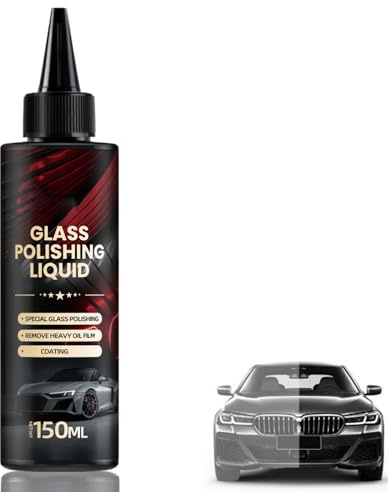 Car Glass Oil Film Remover,Glass Polishing Compound & Cleaner, Anti-Fog Hydroph/obic Coating Spray,Removes Scratches, Wiper Marks & Oil Film,Car Cleaning Kit, Window Clea/ner, Gl/ass Cleaner Spray