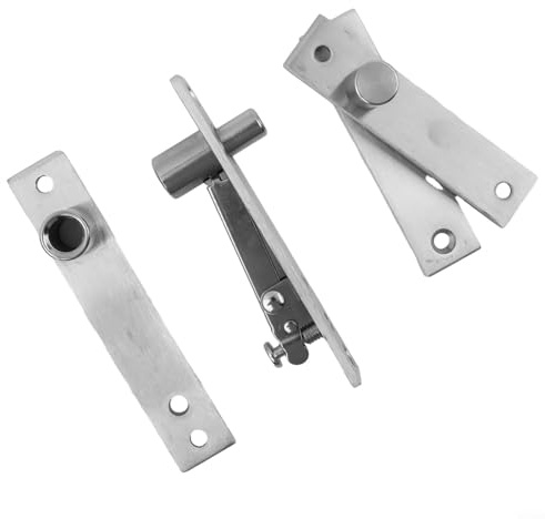 Cerniera per porta girevole in acciaio inox, resistente, per legno, rotazione a 360 gradi, parte superiore con perno retrattile, supporto inferiore per Floor Mo