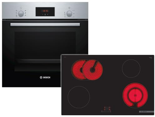 Bosch HBD231BR81 Set Backofen HBF133BR0 + Glaskeramikkochfeld PKN811BA2E