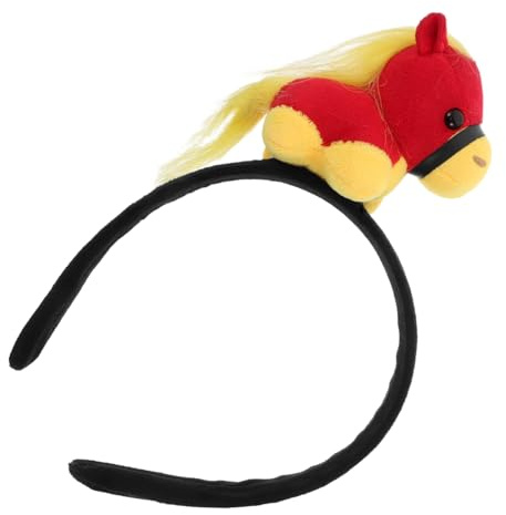 FONDOTIN Cartoon Tierkreiszeichen Pferde Stirnband Haarreifen Mit Tiermotiven Plüschtier Stirnband Pferde Party Haarband Niedlicher Kostüm Kopfschmuck Cartoon
