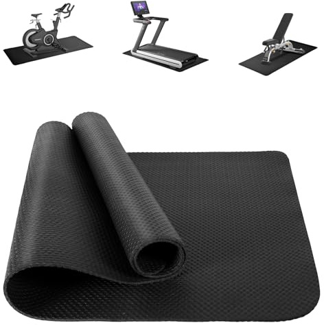DiULi Bodenschutzmatte Fitnessgerät Fitnessmatte mit Tragegurt und Tasche