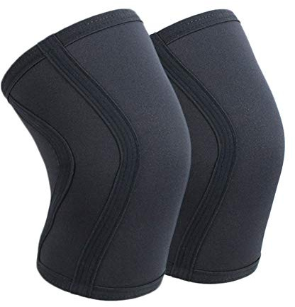 AILIKEE Kniebandage aus Neopren, robust, 7 mm, für Gewichtheben, Powerlifting, Kniebeugen, Crossfit, Training, Fitness (M – für 33-35,6 cm Patella-Umfang)