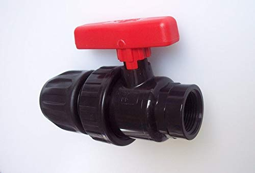 20-50 mm KUGELHAHN PN 10 PE-EPDM - Anschluß PE/Innengewinde (Kunststoff, 50mm - 1 1/2 IG)
