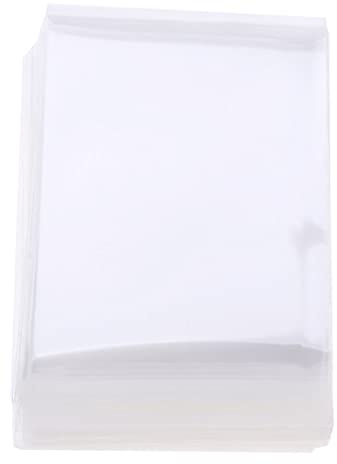 Hellery 100pcs Soft Sleeves Standard Kartenhüllen Schutzhüllen für Magic, MTG, Yugioh Karten (Transparent, 60x90mm)