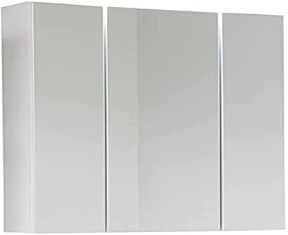 trendteam smart living - Monte - Spiegelschrank - Weiß - Zeitloser Spiegelschrank 3-türig - (BxHxT) 60 x 74 x 18 cm - Badschrank mit 9 Fächern und 6 verstellbaren Einlegeböden - Kratzfest