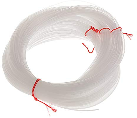 Inzopo Filo di nylon trasparente da 100 metri, diametro 1 mm, filo da pesca per imbarcazione/fusione, amo