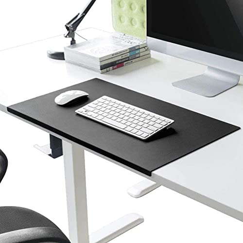 Große Schreibtischunterlage, wasserdicht, PU-Leder, Laptop-Schreibunterlage mit Kantenschutz, rutschfeste Mauspad, Computertastaturmatte für Büro und Zuhause