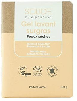 Alphanova festes Duschgel für trockene Haut, 100 g