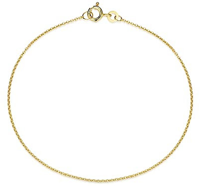 Erbskette Armband, Goldarmband 1,1mm Breite - 333 Gold, Länge wählbar von 16-23cm
