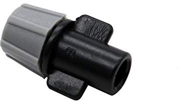 Rasenbewässerung Gartenbewässerung Grau Nebel-Düse Landwirtschaft Bewässerungssystem Düse Gewächshaus Mikrobewässerung mit 6-mm-Schnittstelle Wasser-Spray 20 Stück (Color : Black)