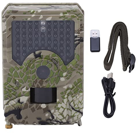Eujgoov PR200 12MP HD 1080P Trail Camera Impermeabile IP56 Camera Hunting Game Camera per la Fauna Selvatica
