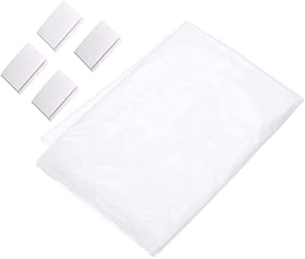 Pantalla de Proyección, Pantalla de Proyector de Ventana de Tela de Película Blanca Plegable para Navidad, Accesorios de Lámpara de Proyección Cortinas Profesionales