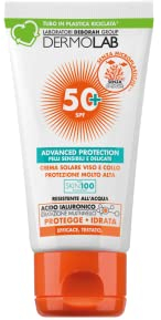 Dermolab - Sonnencreme für Gesicht und Hals, sehr hoher Schutz SPF 50+, wasserfest, 50 ml