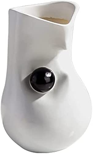 TATSEN Blumenornamente Einfache Moderne abstrakte Schwarze Kugelvase Dekoration Hotel Wohnzimmer Veranda Desktop Trockenblumen Blumenarrangement dekorativer Behälter