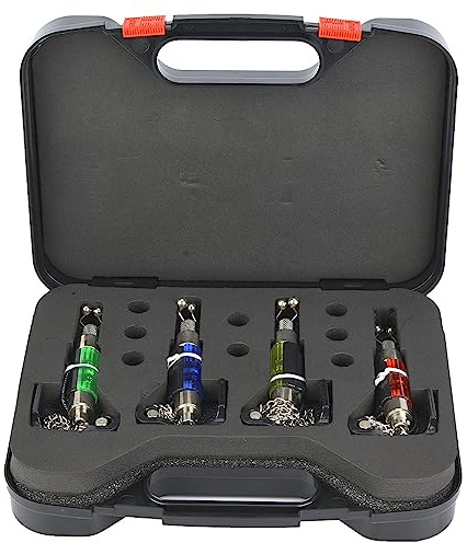 JTLB Fishing Illuminated Bobbins Carp Fishing 22×17×6 4 Pcs Outdoor Portable Fishing Rod Illuminated Fish Bite Indicator