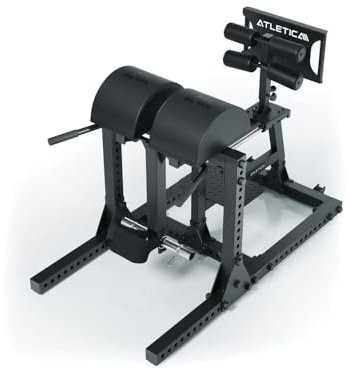 ATLETICA GHD Reverse Combo Platzsparendes 2-in-1 Gerät | Glute Ham Developer und Reverse Hyperextension | Kräftigung der rückseitigen Muskelkette