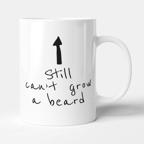 Victorian Printing Co - Still Can't Grow A Beard - Gift Funny Mug, Ceramic, 11fl.oz.