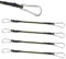 Spanngummi mit Karabiner,4PCS Outdoor Bungee Cords Carabiner Expander mit Karabinerhaken Robuster Gummispanner mit Haken Gepäckspanner Set Vielseitiger Gummibänder für Sonnensegel,Garten,Fahrrad,Auto