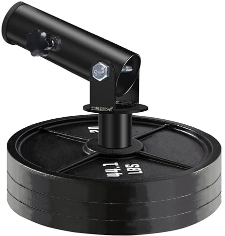 'Arazooyi T Bar Row Landmine Attachment for 1'' 2'' Olympic Barbell Bars, 360° Swivel Landmine Base for Back or Full-Body Workout Home Gym Equipment'