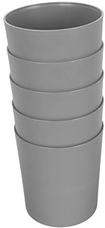 KONTONTY Blumentöpfe Aus Abs Kunststoff 5 Stück Blumentopf Mit Großem Durchmesser Für Sukkulenten Und Bonsai Leichter Gartenübertopf Für Innen Und Außen Schlichtes Design Vielseitig Verwendbar